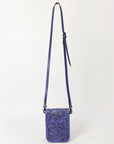 American Darling Cell Phone Holder Hand Tooled Genuine Leather women bag western handbag purse