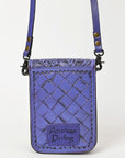 American Darling Cell Phone Holder Hand Tooled Genuine Leather women bag western handbag purse