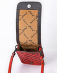 American Darling Cell Phone Holder Hand Tooled Genuine Leather women bag western handbag purse