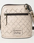 American Darling Cross Body Hand Tooled Genuine Leather women bag western handbag purse