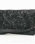 American Darling Clutch Hand Tooled Genuine Leather women bag western handbag purse