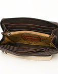 American Darling Clutch Hand Tooled Genuine Leather women bag western handbag purse