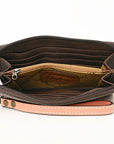 American Darling Clutch Hand Tooled Genuine Leather women bag western handbag purse