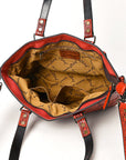 American Darling Tote Hand Tooled Genuine Leather women bag western handbag purse