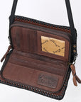 American Darling Clutch Hand Tooled Genuine Leather Women Bag Western Handbag Purse