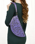 American Darling Clutch Hand Tooled Genuine Leather Women Bag Western Handbag Purse