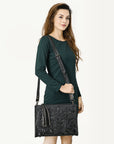 American Darling Hand Tooled Genuine Leather Women Bag Western Handbag Purse