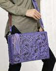 American Darling Hand Tooled Genuine Leather Women Bag Western Handbag Purse