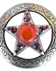 Western Screw Back Concho Star Fuchsia Crystal Bling Headstall Cowgirl