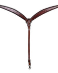 Bar H Equine Western Leather Headstall & Breast Collar Dark Brown