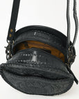 American Darling Canteen Hand Tooled Genuine Leather Women Bag Western Handbag Purse