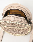 American Darling Canteen Hand Tooled Genuine Leather Women Bag Western Handbag Purse