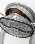 American Darling Canteen Hand Tooled Genuine Leather Women Bag Western Handbag Purse