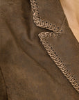 Genuine Vintage Leather Shirt Blazer for Women