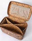 American Darling Jewelry Case Hand Tooled Genuine Leather Women Bag Western Handbag Purse