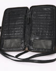 Spaghetti Western Swc213Blk Sling Vintage Handmade Drum Dyed Genuine European Cowhide Leather Women Bag Western Handbag Purse