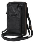 Spaghetti Western Swc213Blk Sling Vintage Handmade Drum Dyed Genuine European Cowhide Leather Women Bag Western Handbag Purse