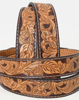 BAR H EQUINE Western Genuine Leather Men And Women Belt Floral
