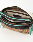 Ohlay Bags OHG183C Fanny Pack Hand Tooled Hair-On Genuine Leather Women Bag Western Handbag Purse
