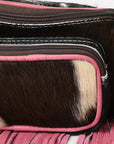 Ohlay Bags OHG186B FANNY PACK Hair-on Genuine Leather women bag western handbag purse