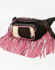 Ohlay Bags OHG186B FANNY PACK Hair-on Genuine Leather women bag western handbag purse
