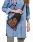 Ohlay Bags OHG188A Sling Hand Tooled Genuine Leather Women Bag Western Handbag Purse