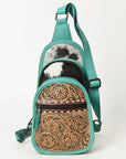 Ohlay Bags OHG189B SLING Hand Tooled Hair-on Genuine Leather women bag western handbag purse