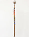 BAR H EQUINE Western Genuine Leather Dog Collar Embroidered