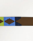 BAR H EQUINE Western Genuine Leather Men And Women Brown Belt Embroidered Multi