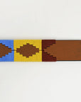 BAR H EQUINE Western Genuine Leather Men And Women Brown Belt Embroidered