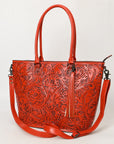 American Darling Tote Hand Tooled Genuine Leather Women Bag Western Handbag Purse
