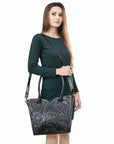 Tote Hand Tooled Genuine Leather women bag western handbag purse