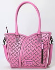 Tote Hand Tooled Genuine Leather women bag western handbag purse