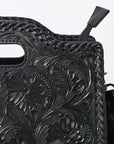 Clutch Hand Tooled Genuine Leather women bag western handbag purse