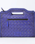 Clutch Hand Tooled Genuine Leather women bag western handbag purse