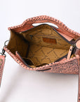 Clutch Hand Tooled Genuine Leather women bag western handbag purse