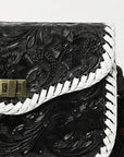 American Darling Western Small Cross Body Bag | Hand-Tooled Floral Carved | Genuine Leather | Everyday Carry