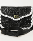 American Darling Western Small Cross Body Bag | Hand-Tooled Floral Carved | Genuine Leather | Everyday Carry