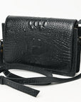 American Darling Adbg1193A Cross Body I Crocodile Embossed Genuine Leather Women Bag Western Handbag Purse