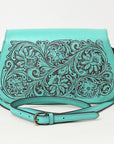American Darling Adbgz845B Cross Body I Hand Tooled Genuine Leather Women Bag Western Handbag Purse