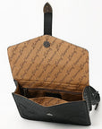 Hand Tooled Genuine Leather Briefcase For Women With Western Inspired Detailing Design