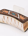 Beautifully Hand Tooled Women Ladies Hair Band Clip Clutcher
