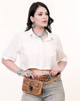 American Darling Crossbody Hand Tooled Genuine Leather women bag western handbag purse