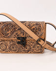 American Darling Crossbody Hand Tooled Genuine Leather women bag western handbag purse