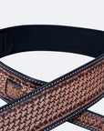 Hilason American Western Floral Hand Tooled Genuine Leather Guitar Strap