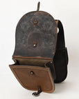 Hilason Western Horse Leather Saddle Bag Heavyduty Traditional Trail Ride