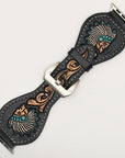 American Darling Floral Hand Tooled I watch Men Women Genuine Leather