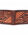 BAR H EQUINE Genuine Leather Rodeo - Bifold & Trifold Wallet For Men Women