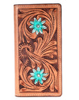 BAR H EQUINE Genuine Leather Rodeo - Bifold & Trifold Wallet For Men Women