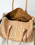 American Darling Duffel Hand Tooled Genuine Leather Women Bag Western Handbag Purse